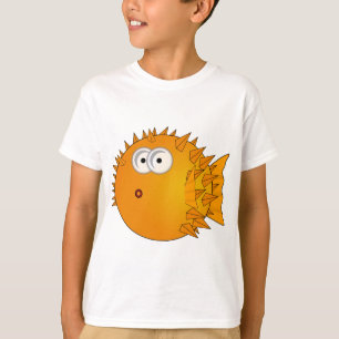 Cute Cartoon Puffer Fish T-Shirt