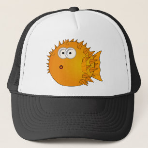 Cute Cartoon Puffer Fish Trucker Hat