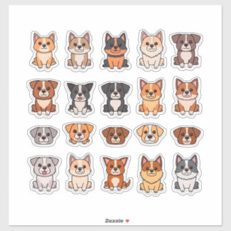 Cute Cartoon Puppies Collection