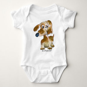 Cute Cartoon Puppy Dogs Baby Bodysuit