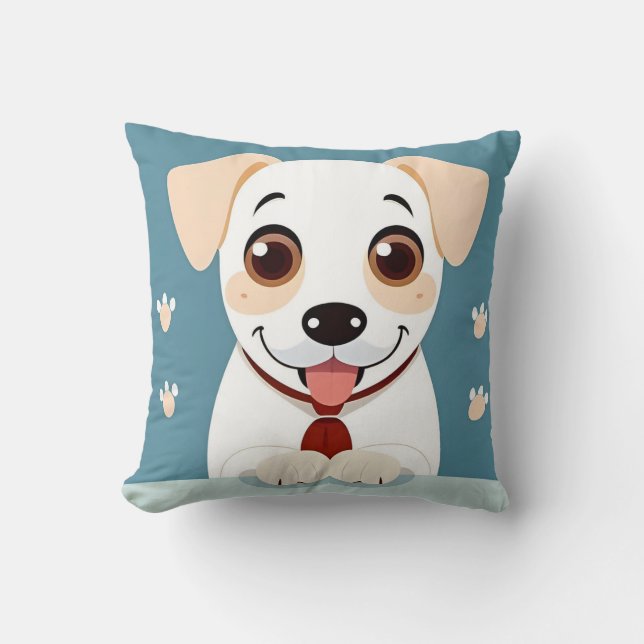 Cute Cartoon Puppy for kids bedroom Cushion (Front)