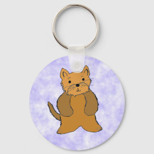 Cute Cartoon Puppy Keychain