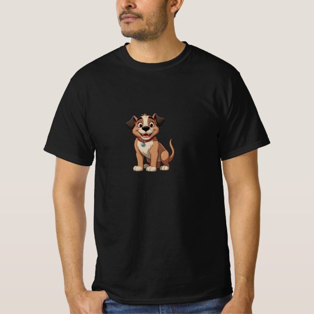 Cute Cartoon Puppy T-Shirt (Front)