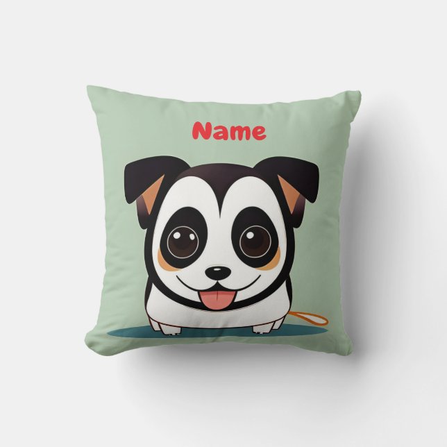 Cute Cartoon Puppy unique dog lover gift Cushion (Front)