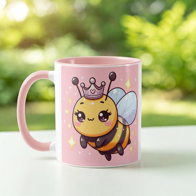 Cute Cartoon Queen Bee Mug (Creator Uploaded)