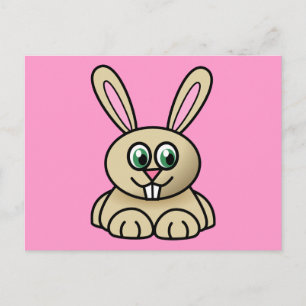 Cute Cartoon Rabbit Postcard