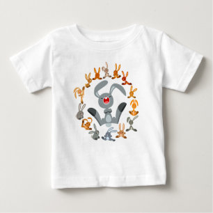 Cute Cartoon Rabbits Mandala Baby T-Shirt