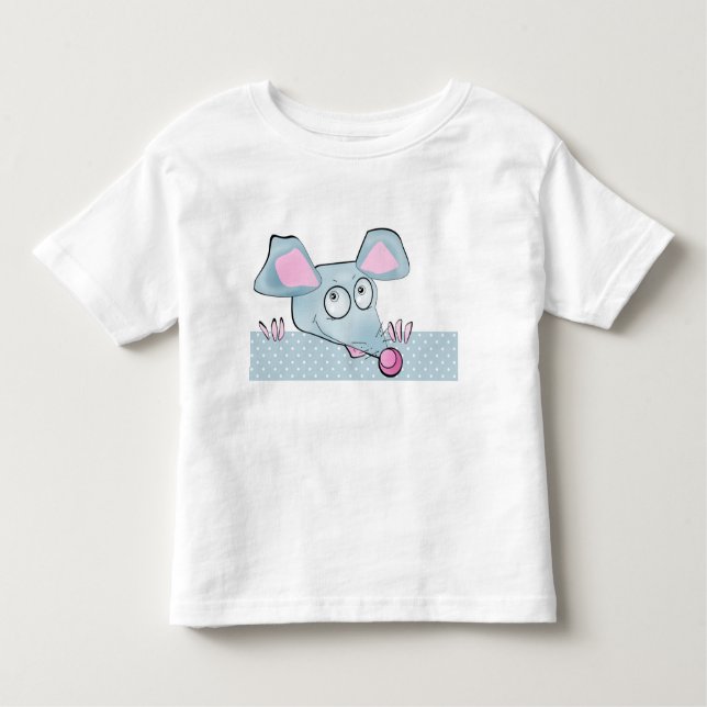 Cute cartoon rat mouse New Year 2020 symbol kids c Toddler T-Shirt (Front)
