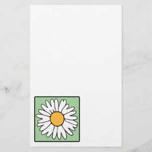 Cute Cartoon Retro Daisy Spring Garden Flower Stationery