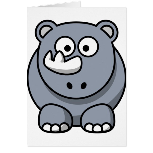 Cute Cartoon Rhino (Front)