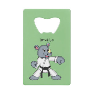 Cute cartoon rhino kung fu cartoon