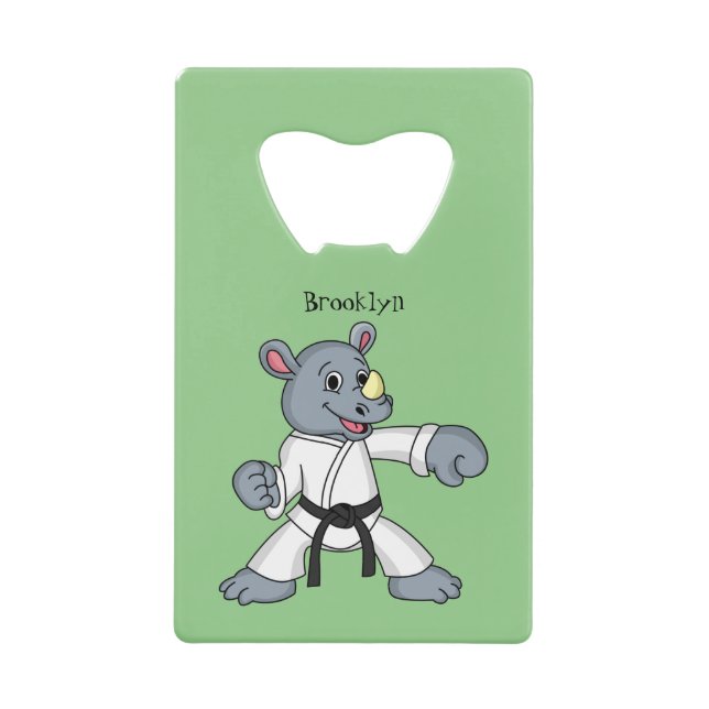 Cute cartoon rhino kung fu cartoon (Front)