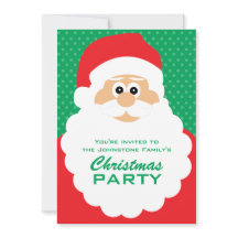 Cute Cartoon Santa Christmas Party