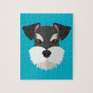 Cute Cartoon Schnauzer! Jigsaw Puzzle