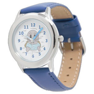 Cute cartoon seal kid beginner watch 