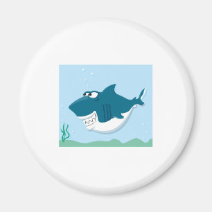 cute cartoon shark magnet