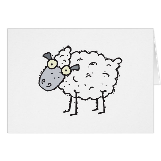 cute cartoon sheep (Front Horizontal)