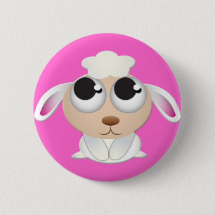 Cute Cartoon Sheep 6 Cm Round Badge