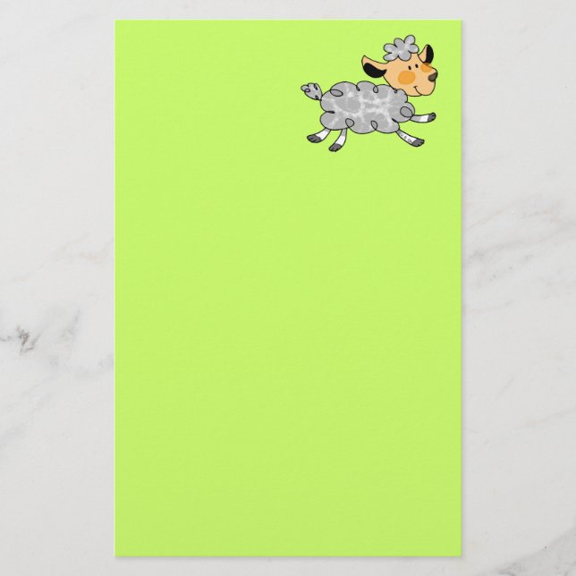 Cute Cartoon Sheep Stationery   (Front)