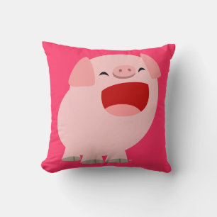 Cute Cartoon Singing Pig Pillow
