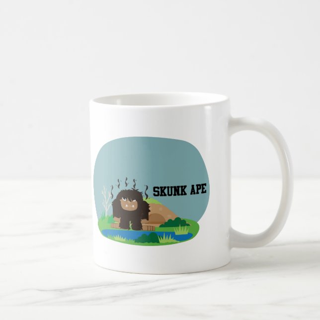 Cute Cartoon Skunk Ape Coffee Mug (Right)