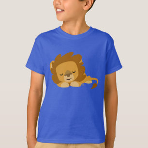 Cute Cartoon Sleeping Lion Children T-Shirt