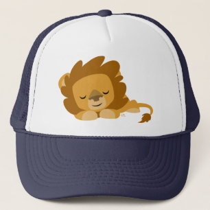 Cute Cartoon Sleeping Lion Trucker Hat