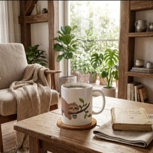 Cute Cartoon Sloth Coffee Mug