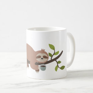 Cute Cartoon Sloth Coffee Mug
