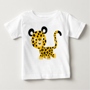 Cute Cartoon Smiling Leopard Baby T-Shirt