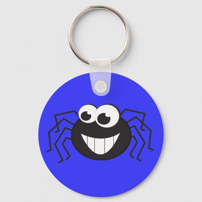 Cute Cartoon Spider Key Ring (Front)