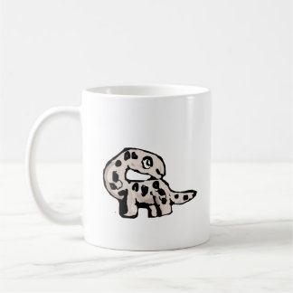 Cute Cartoon Spotted Dinosaur White Ceramic Coffee Mug