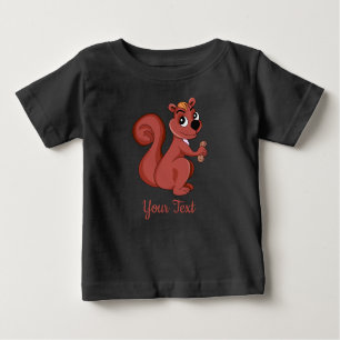 Cute cartoon squirrel with a peanut T-Shirt