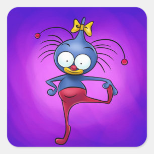 Cute cartoon sticker