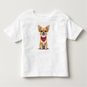 Cute cartoon-style Chihuahua Toddler T-Shirt