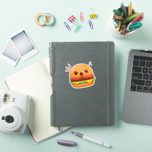 Cute cartoon style hamburger design (iPad Cover)