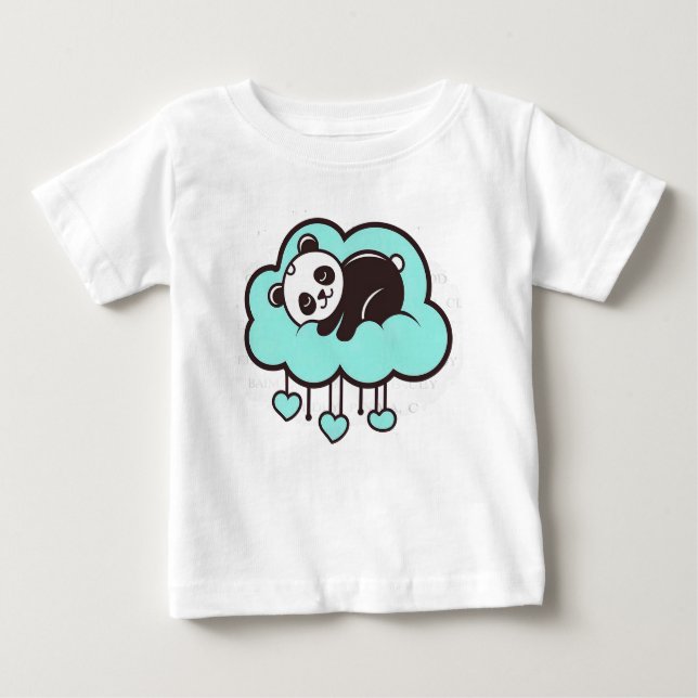 Cute cartoon-style panda baby T-Shirt (Front)