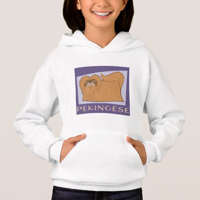 Cute Cartoon Style Pekingese Dog (Front)