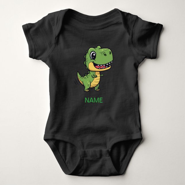 Cute Cartoon T-Rex Dinosaur Kids' T-Shirt  Baby Bodysuit (Front)