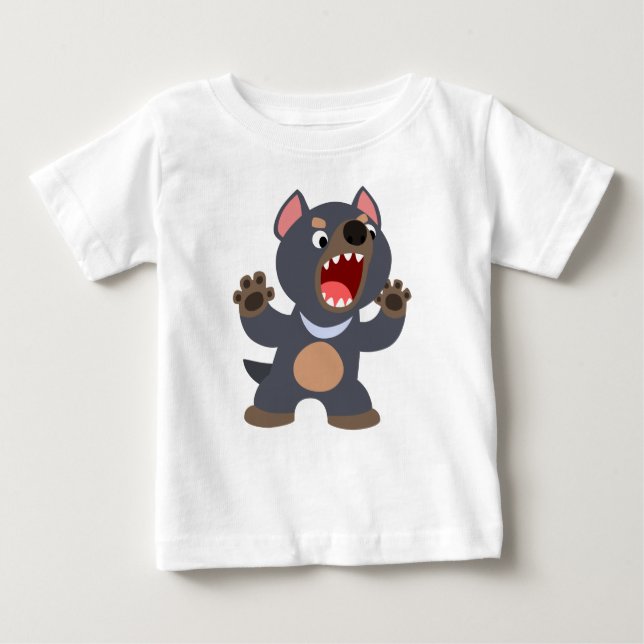 Cute Cartoon Tasmanian Devil Baby T-Shirt (Front)