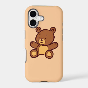 Cute Cartoon Teddy Bear iPhone 5 Barely There Case