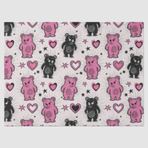Cute Cartoon Teddy Bear Pattern Tissue Paper