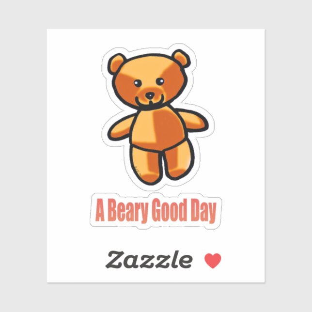 Cute Cartoon Teddy Bear Pun Illustration (Sheet)