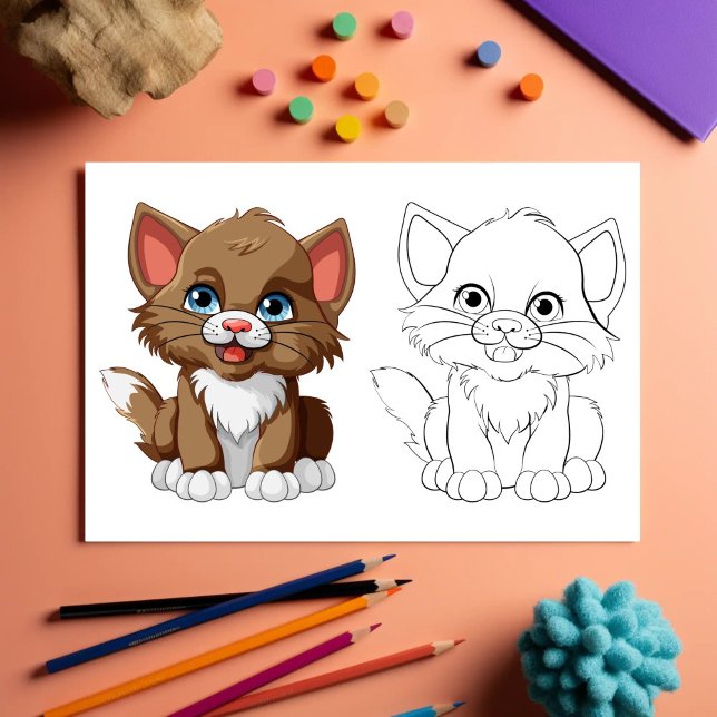 Cute Cartoon tiger colouring page (Creator Uploaded)