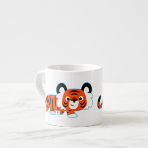 Cute Cartoon Tiger on The Prowl Espresso Mug