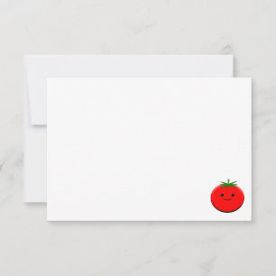 Cute Cartoon Tomato Custom Card