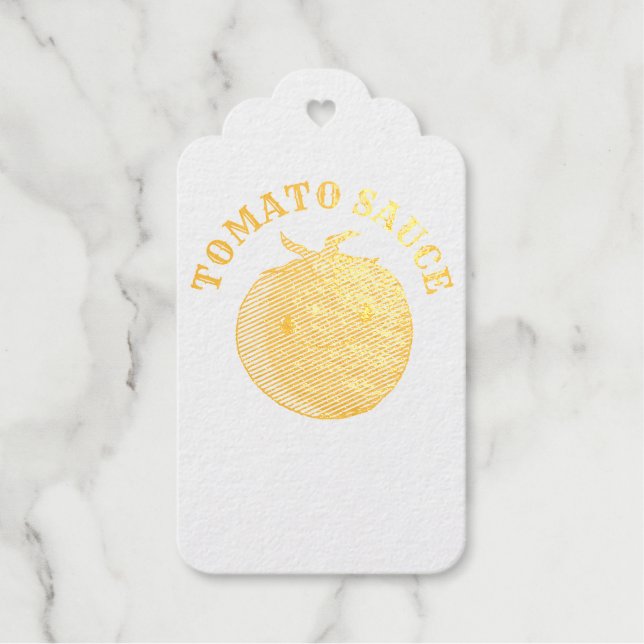 Cute Cartoon Tomato Gift Tags (Front)