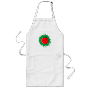 Cute Cartoon Tomato Long Apron