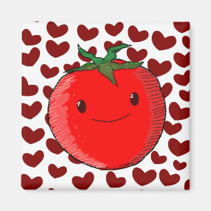 Cute Cartoon Tomato Lover Magnet
