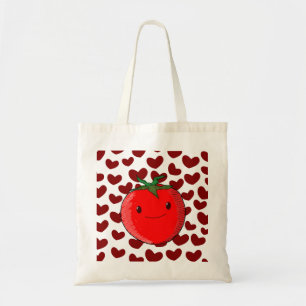 Cute Cartoon Tomato Lover Tote Bag